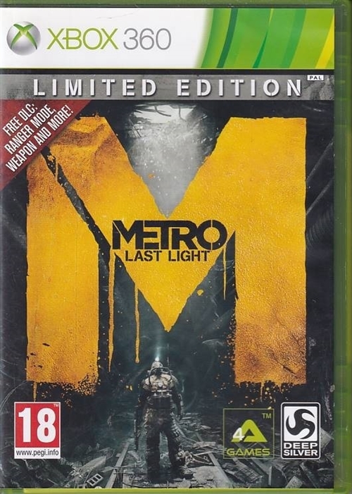 Metro Last Light - Limited Edition - XBOX 360 (B Grade) (Genbrug)